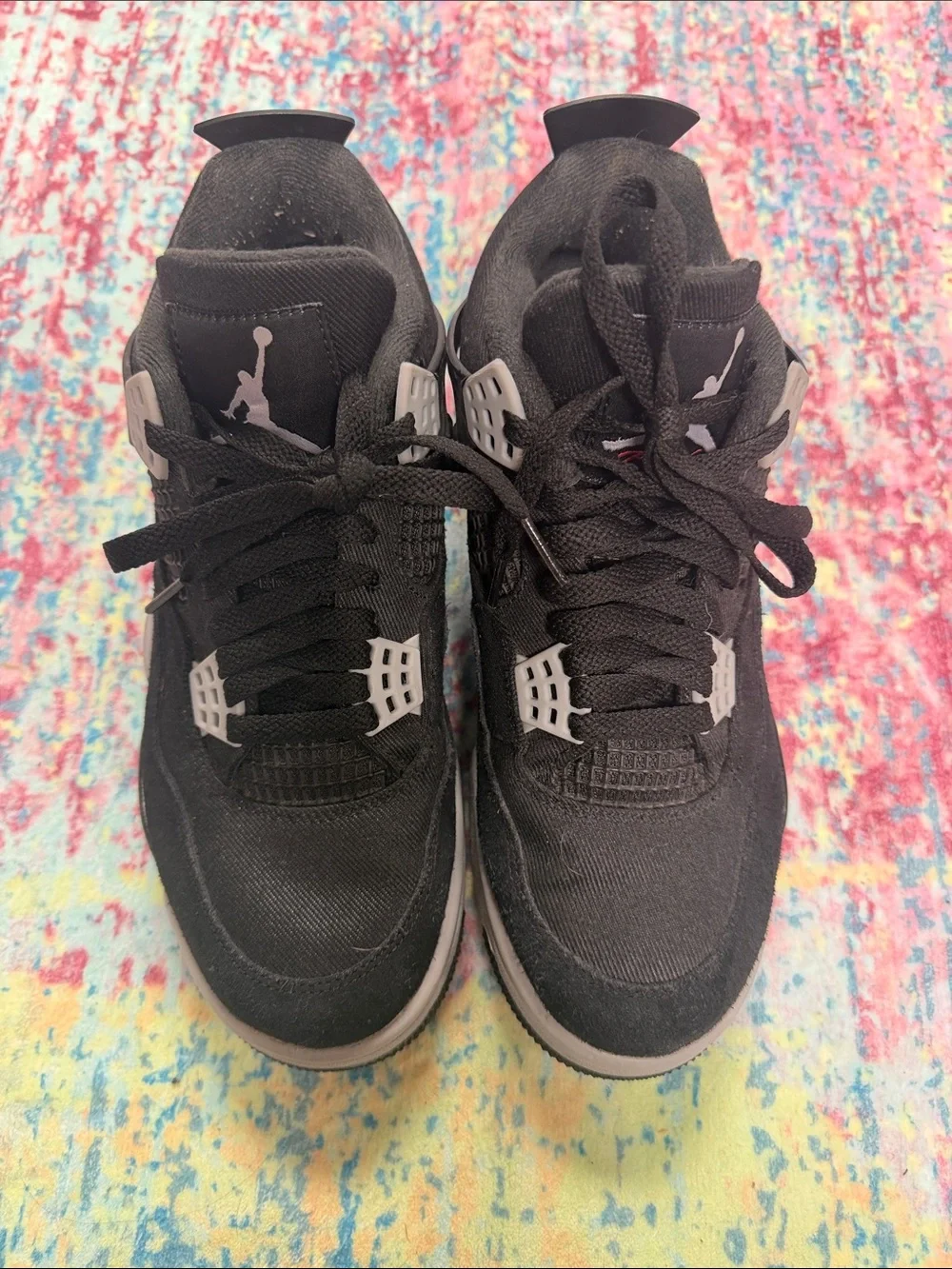 🦋Jordan Black with Grey Accent Retro Basketball Shoes